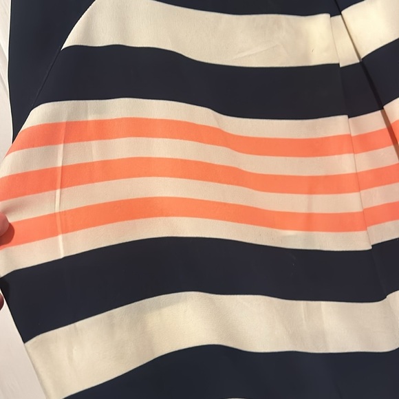 Soprano Blue and Orange Sleeveless Midi Dress - Picture 4 of 8